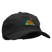 Log Cabin Embroidered Unstructured Dad Cap