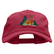 Log Cabin Embroidered Unstructured Dad Cap