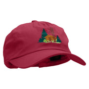 Log Cabin Embroidered Unstructured Dad Cap