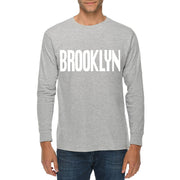 Brooklyn Spellout Graphic Long Sleeve Crewneck Tee