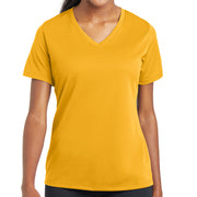 Ladies Mesh V-Neck T-Shirt