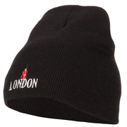 London Queen Guard Embroidered Knitted Short Beanie