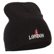 London Queen Guard Embroidered Knitted Short Beanie