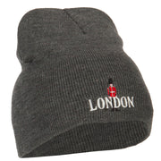 London Queen Guard Embroidered Knitted Short Beanie