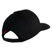 U.S. Marine Corps 4th Marine Division Embroidered Solid Cotton Twill Pro Style Cap - Black OSFM