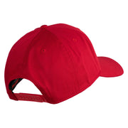 U.S. Marine Corps 4th Marine Division Embroidered Solid Cotton Twill Pro Style Cap - Red OSFM