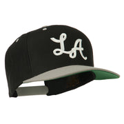 LA Embroidered Snapback Cap