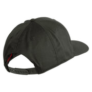 Marine Veteren Embroidered Solid Cotton Twill Pro Style Cap - Charcoal OSFM