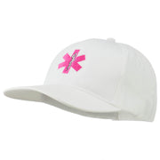 Pink Star of Life Embroidered Cotton Cap