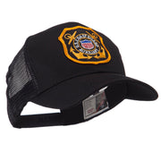 Law Enforcement Patched Mesh Cap