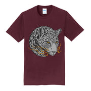 Leopard Circular Animal Crew Neck T-Shirt Graphic Shirt