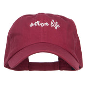 Mom Life Embroidered Low Cap