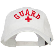 Life Guard Cross Embroidered Washed Dyed Cotton Cap