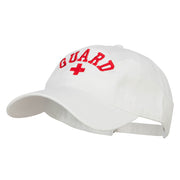 Life Guard Cross Embroidered Washed Dyed Cotton Cap