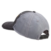 Licensed Army Veteran Letters Embroidered Low Profile Special Cotton Mesh Cap - Black OSFM