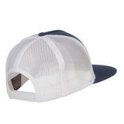 Flying Fishing Embroidered Snapback Mesh Cap