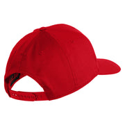 United States Marines Semper Fi Embroidered Solid Cotton Twill Pro Style Cap - Red OSFM