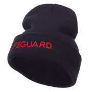 Lifeguard Embroidered Long Cuff Beanie