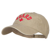 Life Guard Cross Embroidered Washed Dyed Cotton Cap