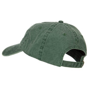 Florida with Map Outline Embroidered Washed Cotton Twill Cap