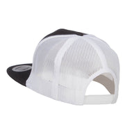 Flying Fishing Embroidered Snapback Mesh Cap