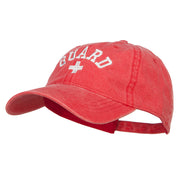 Life Guard Cross Embroidered Washed Dyed Cotton Cap