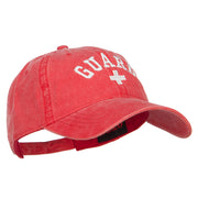 Life Guard Cross Embroidered Washed Dyed Cotton Cap