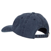 Florida with Map Outline Embroidered Washed Cotton Twill Cap