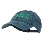 Four Leaf Clover Good Luck Embroidered Washed Cap