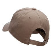 Fall Leaf Embroidered Unstructured Cotton Twill Washed Cap