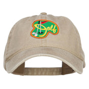 Golf Sport Patched Washed Cap