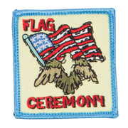 USA Flag Ceremony Embroidered Patches