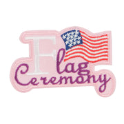 USA Flag Ceremony Embroidered Patches