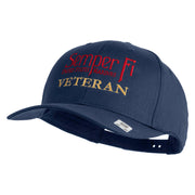 United States Marines Semper Fi Veteren Embroidered Solid Cotton Twill Pro Style Cap - Navy OSFM