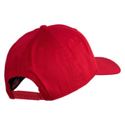 United States Marines Semper Fi Veteren Embroidered Solid Cotton Twill Pro Style Cap - Red OSFM