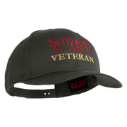 United States Marines Semper Fi Veteren Embroidered Solid Cotton Twill Pro Style Cap - Charcoal OSFM
