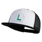 Luigi Patched Classic Trucker Cap - Black OSFM