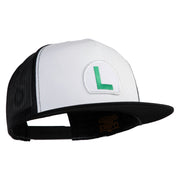 Luigi Patched Classic Trucker Cap - Black OSFM