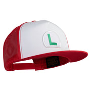 Luigi Patched Classic Trucker Cap - Red OSFM