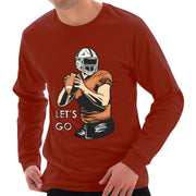 Let's Go Graphic Design Unisex Ring Spun Cotton Premium Long Sleeve T-shirt