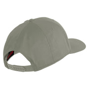 United States Marines Semper Fi Emblem Embroidered Solid Cotton Twill Pro Style Cap - Grey OSFM