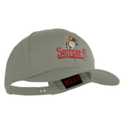 United States Marines Semper Fi Emblem Embroidered Solid Cotton Twill Pro Style Cap - Grey OSFM