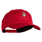 United States Marines Semper Fi Emblem Embroidered Solid Cotton Twill Pro Style Cap - Red OSFM