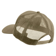 Licensed Air Assault Veteran Embroidered Solid Cotton Twill Mesh Prostyle Cap - Khaki OSFM