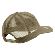 Licensed Air Assault Veteran Embroidered Solid Cotton Twill Mesh Prostyle Cap - Khaki OSFM