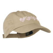 Love Hearts Embroidered Cotton Cap