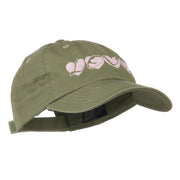 Love Hearts Embroidered Cotton Cap