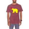 Bear and Star California Graphic Design Vintage Crewneck Tee