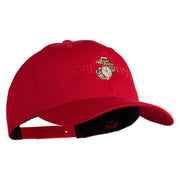 Devil Dog Embroidered Solid Cotton Twill Pro Style Cap - Red OSFM