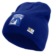 Licensed 18th Airborne Corps Embroidered 8 Inch Knitted Short Beanie - Royal OSFM